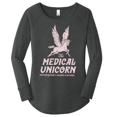 Medical Unicorn Rare Disease Rare Disease Awareness Women's Perfect Tri Tunic Long Sleeve Shirt