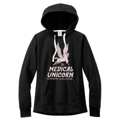 Medical Unicorn Rare Disease Rare Disease Awareness Women's Fleece Hoodie