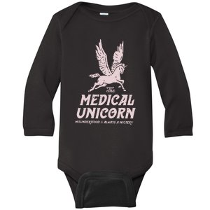 Medical Unicorn Rare Disease Rare Disease Awareness Baby Long Sleeve Bodysuit