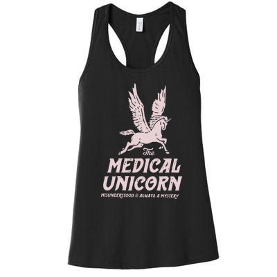 Medical Unicorn Rare Disease Rare Disease Awareness Women's Racerback Tank