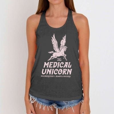 Medical Unicorn Rare Disease Rare Disease Awareness Women's Knotted Racerback Tank