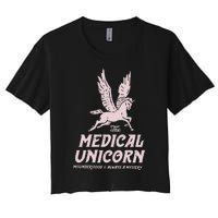 Medical Unicorn Rare Disease Rare Disease Awareness Women's Crop Top Tee