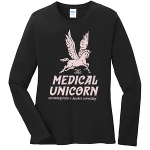 Medical Unicorn Rare Disease Rare Disease Awareness Ladies Long Sleeve Shirt