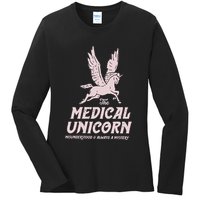 Medical Unicorn Rare Disease Rare Disease Awareness Ladies Long Sleeve Shirt