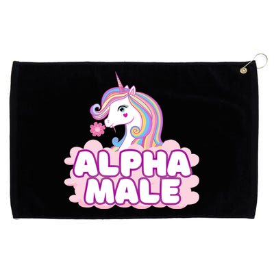 Male Unicorn Rainbow Alpha Pride Lgbt Funny Great Gift Grommeted Golf Towel