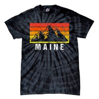 Maine Usa Retro Vintage Mountain Tie-Dye T-Shirt