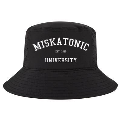 Miskatonic University Realistic Emblem Cool Comfort Performance Bucket Hat