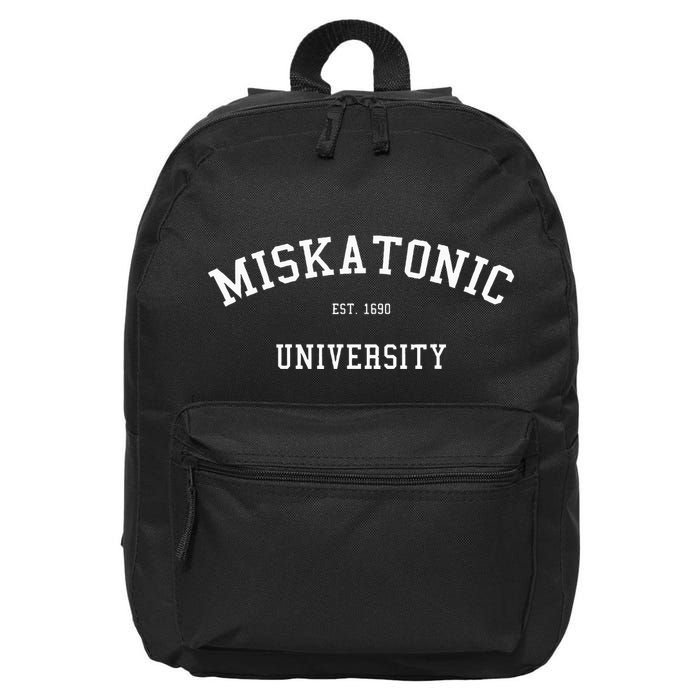 Miskatonic University Realistic Emblem 16 in Basic Backpack