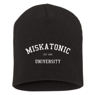 Miskatonic University Realistic Emblem Short Acrylic Beanie