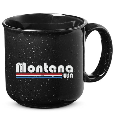 Montana Usa Retro Vintage State Gift 15oz Campfire Ceramic Mug