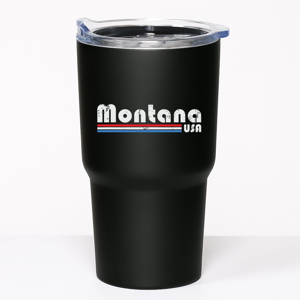 Montana Usa Retro Vintage State Gift Tumbler