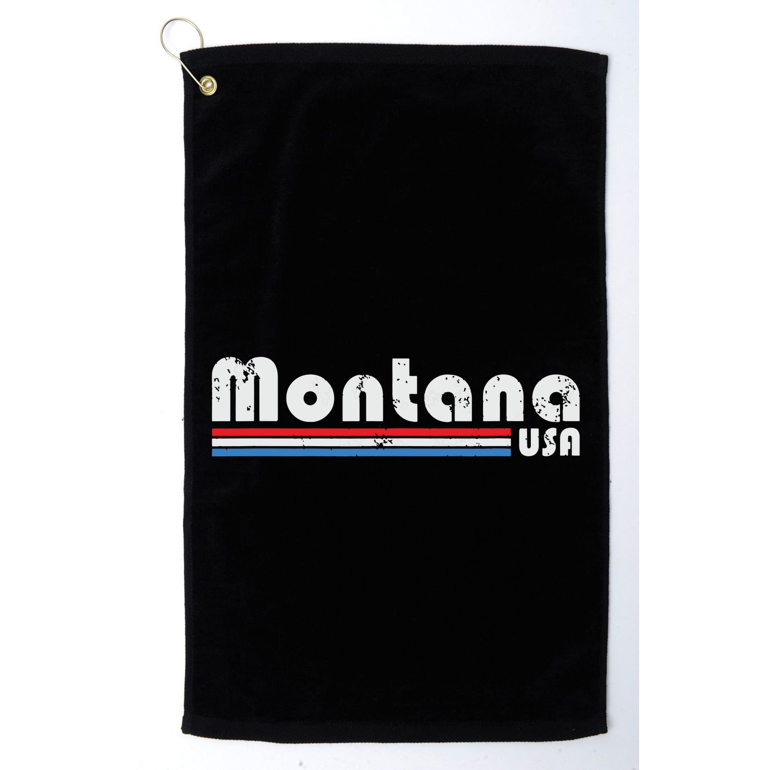 Montana Usa Retro Vintage State Gift Golf Towel