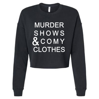 Murder Shows & Comy Clothes Cropped Pullover Crew
