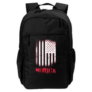 Murica American Flag Patriotic Daily Commute Backpack