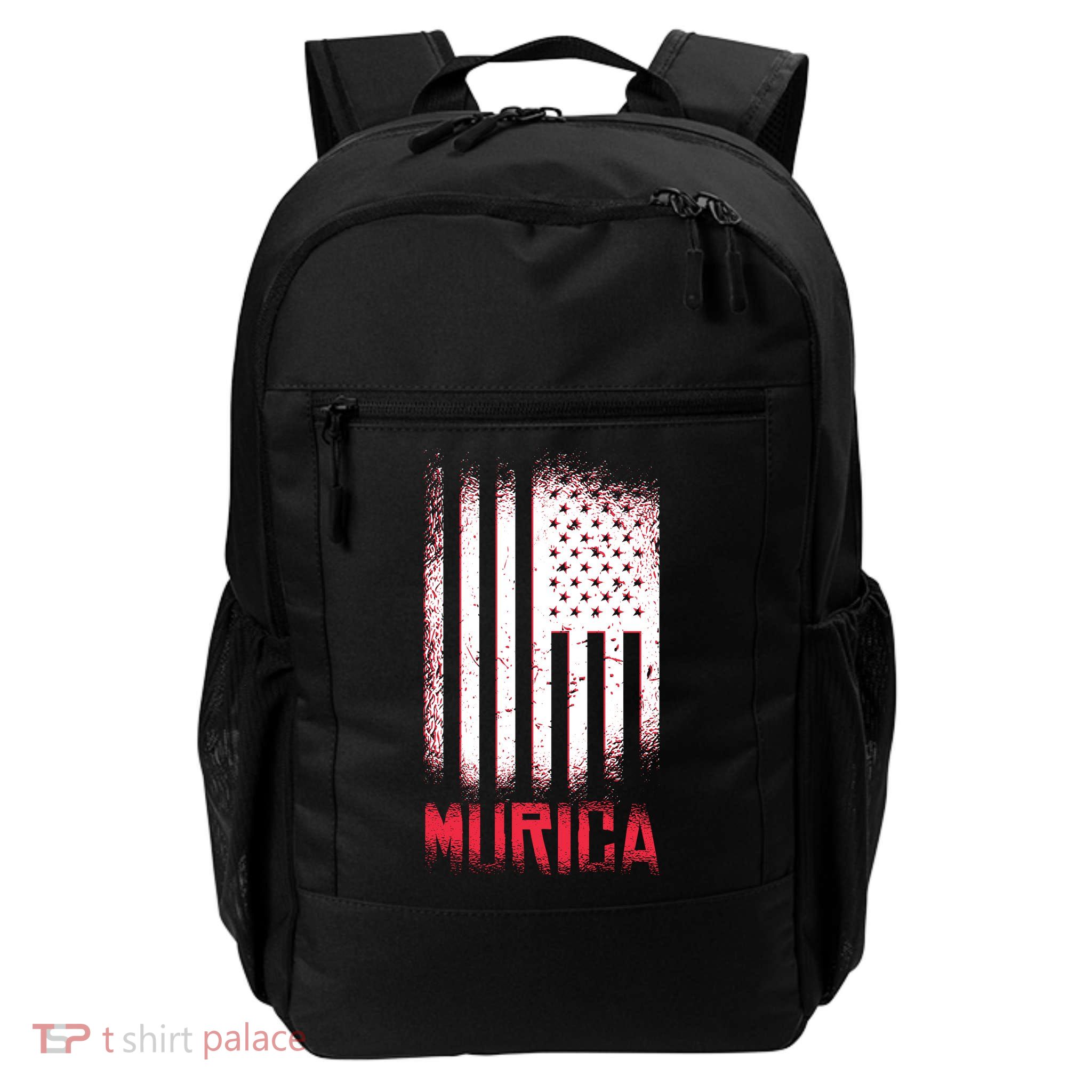 Murica American Flag Patriotic Daily Commute Backpack