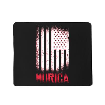 Murica American Flag Patriotic Mousepad