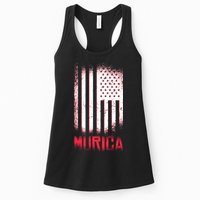 Murica American Flag Patriotic Womens Tank Top