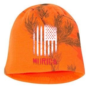 Murica American Flag Patriotic Kati - Camo Knit Beanie