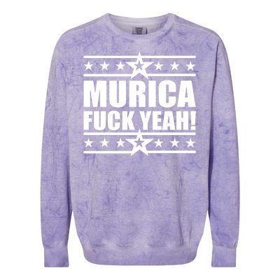 Murica F*ck Yeah! Colorblast Crewneck Sweatshirt