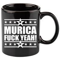 Murica F*ck Yeah! 11oz C Handle Ceramic Mug