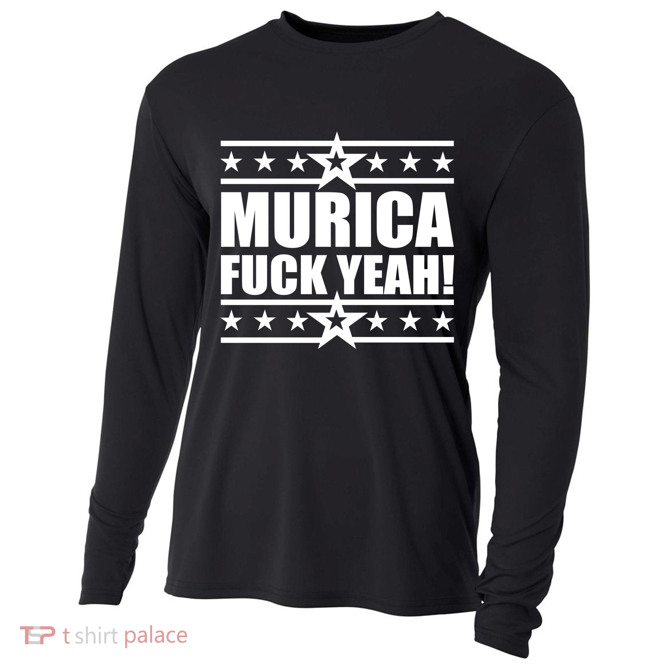 Murica F*ck Yeah! Cooling Performance Long Sleeve Crew