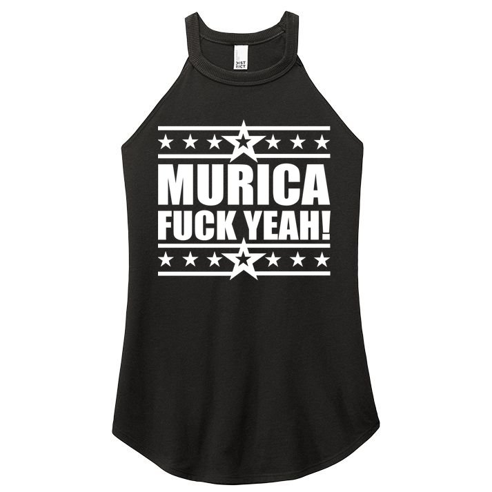 Murica F*ck Yeah! Women's Perfect Tri Rocker Tank