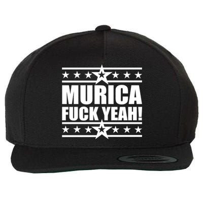 Murica F*ck Yeah! Wool Snapback Cap