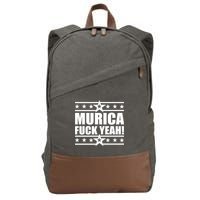 Murica F*ck Yeah! Cotton Canvas Backpack