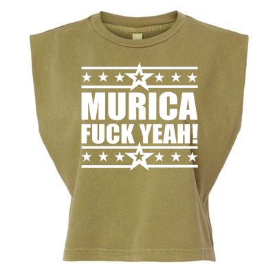 Murica F*ck Yeah! Garment-Dyed Women's Muscle Tee