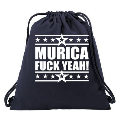 Murica F*ck Yeah! Drawstring Bag