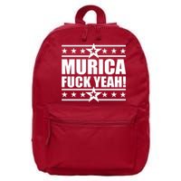 Murica F*ck Yeah! 16 in Basic Backpack