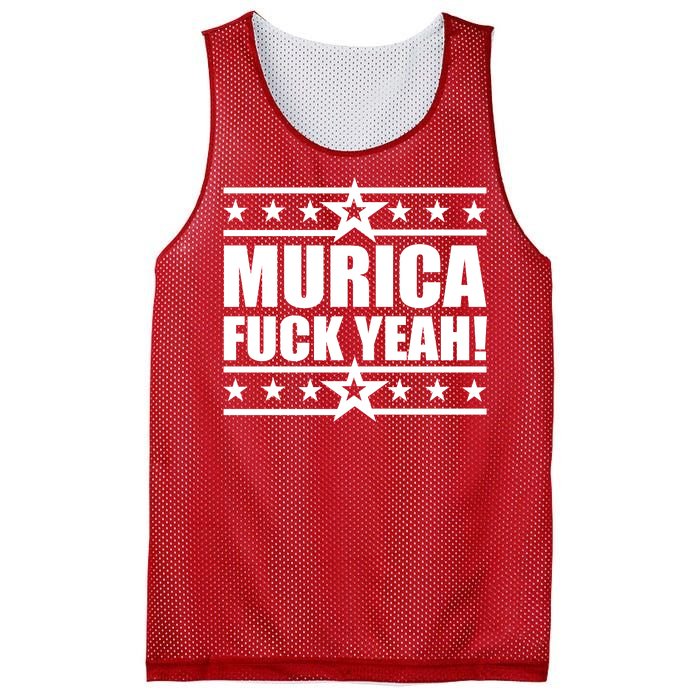 Murica F*ck Yeah! Mesh Reversible Basketball Jersey Tank