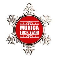 Murica F*ck Yeah! Metallic Star Ornament