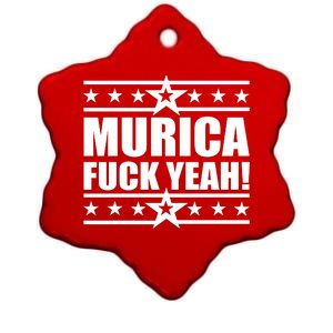 Murica F*ck Yeah! Ceramic Star Ornament