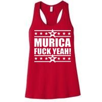 Murica F*ck Yeah! Women's Racerback Tank