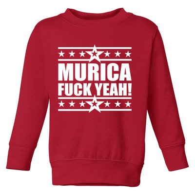 Murica F*ck Yeah! Toddler Sweatshirt