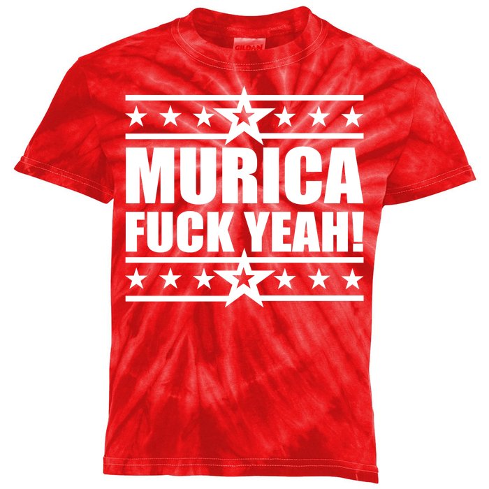 Murica F*ck Yeah! Kids Tie-Dye T-Shirt