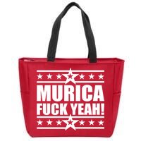 Murica F*ck Yeah! Zip Tote Bag