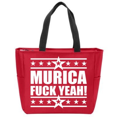 Murica F*ck Yeah! Zip Tote Bag