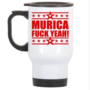 Murica F*ck Yeah! Stainless Steel Travel Mug