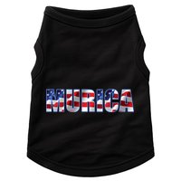 Murica Fourth of July USA Retro Vintage Style Doggie Tank