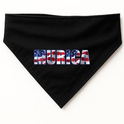 Murica Fourth of July USA Retro Vintage Style USA-Made Doggie Bandana