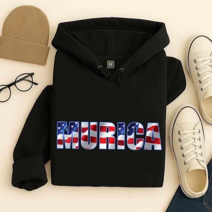 Murica Fourth of July USA Retro Vintage Style Hoodie