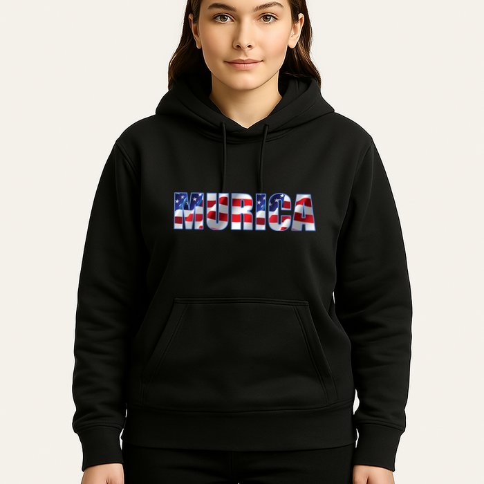 Murica Fourth of July USA Retro Vintage Style Hoodie