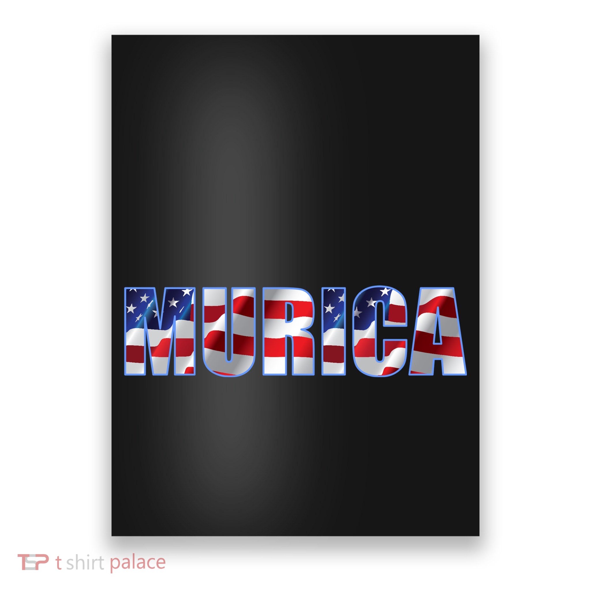Murica Fourth of July USA Retro Vintage Style Poster