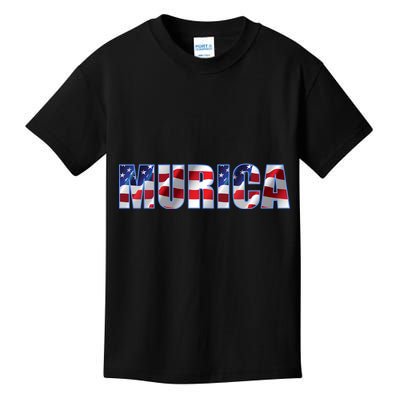 Murica Fourth of July USA Retro Vintage Style Kids T-Shirt
