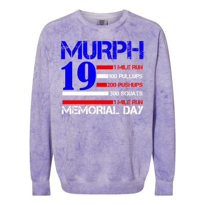 Murph 19 Memorial Day Colorblast Crewneck Sweatshirt