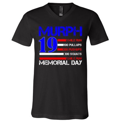 Murph 19 Memorial Day V-Neck T-Shirt