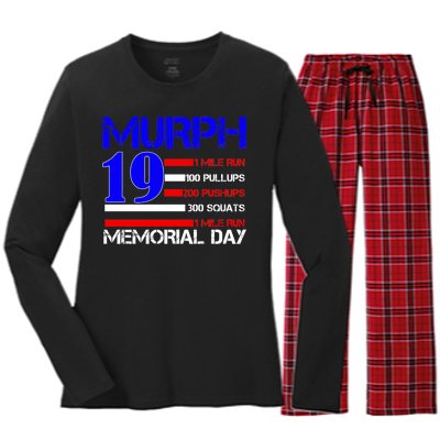 Murph 19 Memorial Day Women's Long Sleeve Flannel Pajama Set 