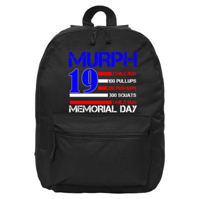 Murph 19 Memorial Day 16 in Basic Backpack